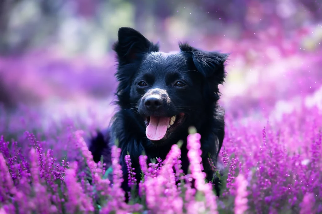 Sesja zdjęciowa we wrzosach