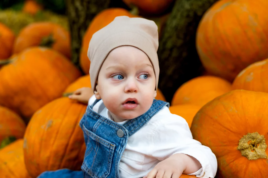 Sesja zdjęciowa na farmie dyniowej