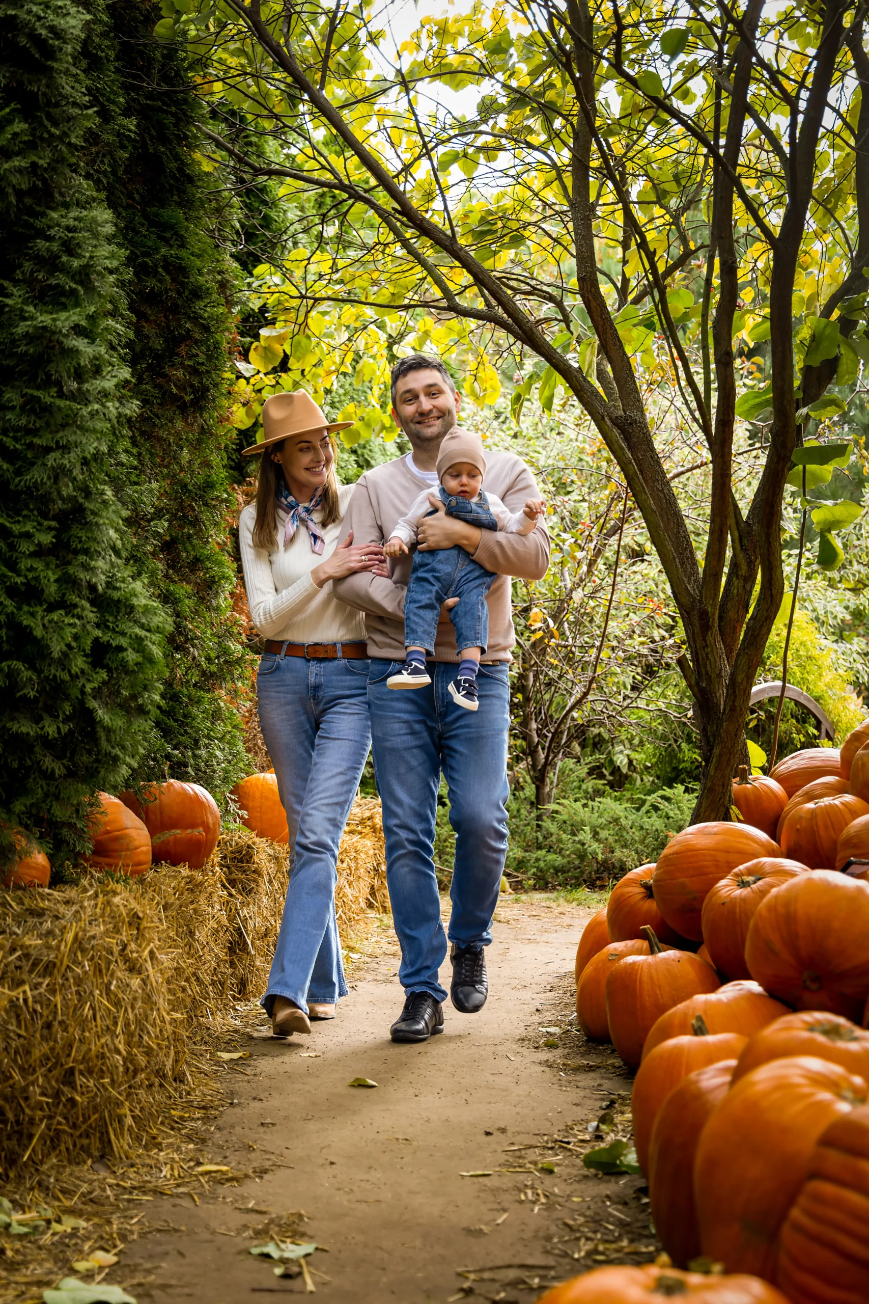 Sesja zdjęciowa na farmie dyniowej