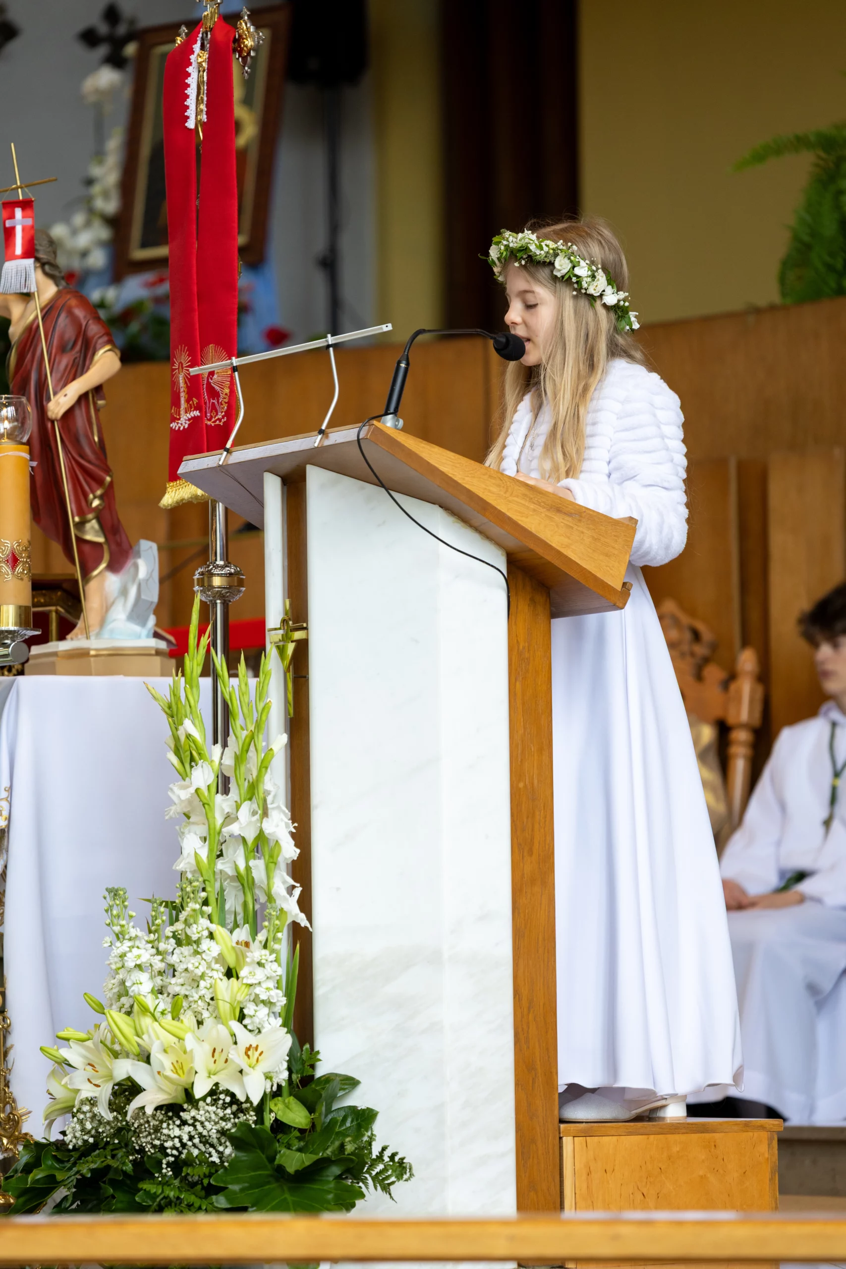 Reportaż z komunii świętej.