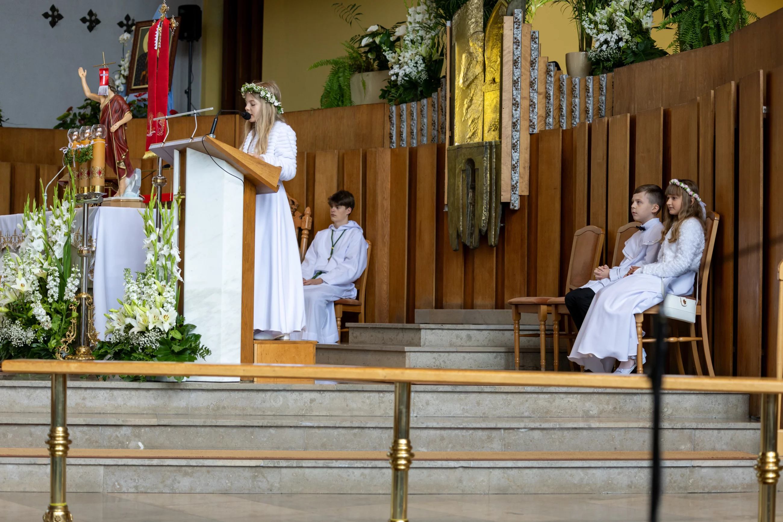 Reportaż z komunii świętej.