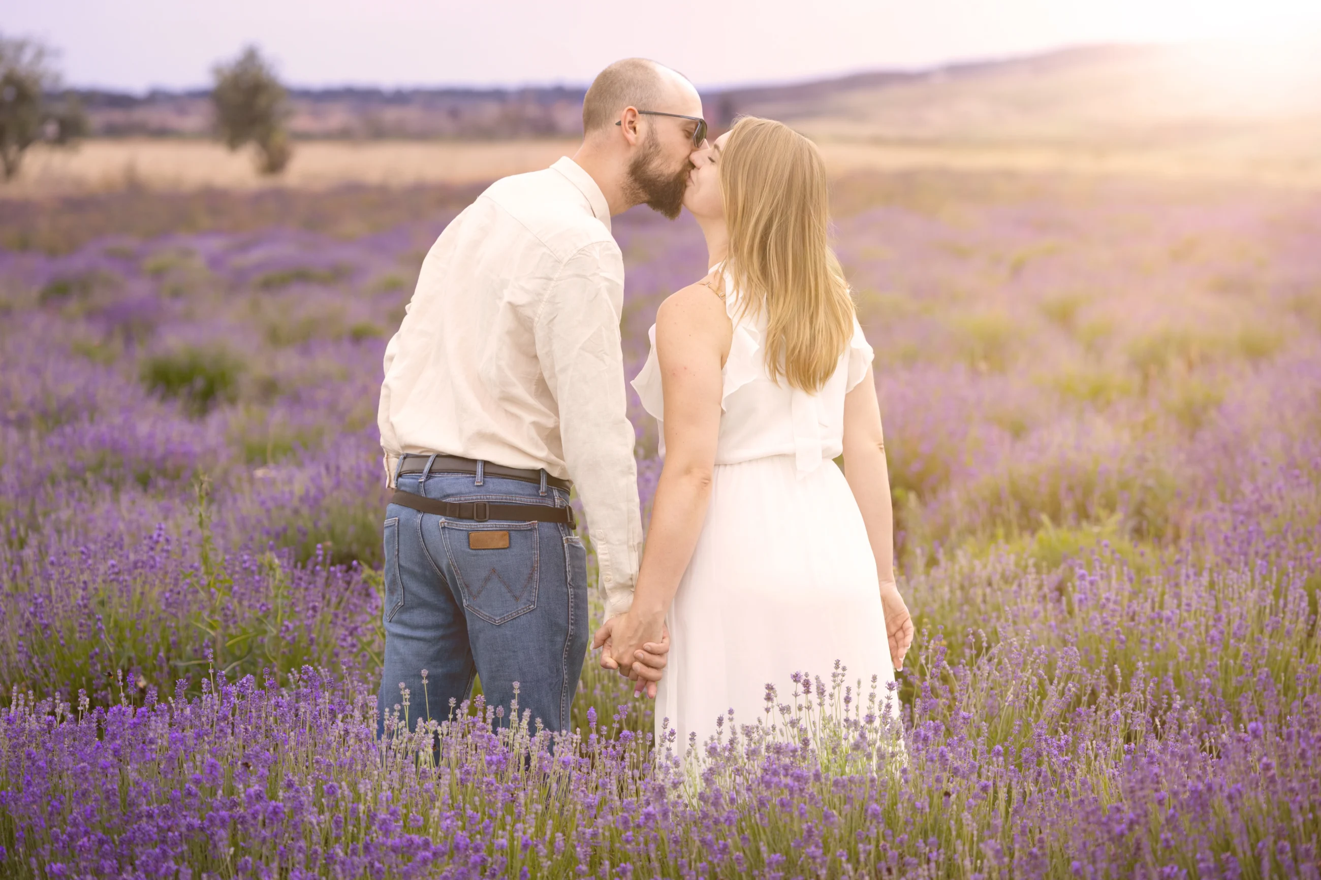 Sesja dla par w Lawendzie