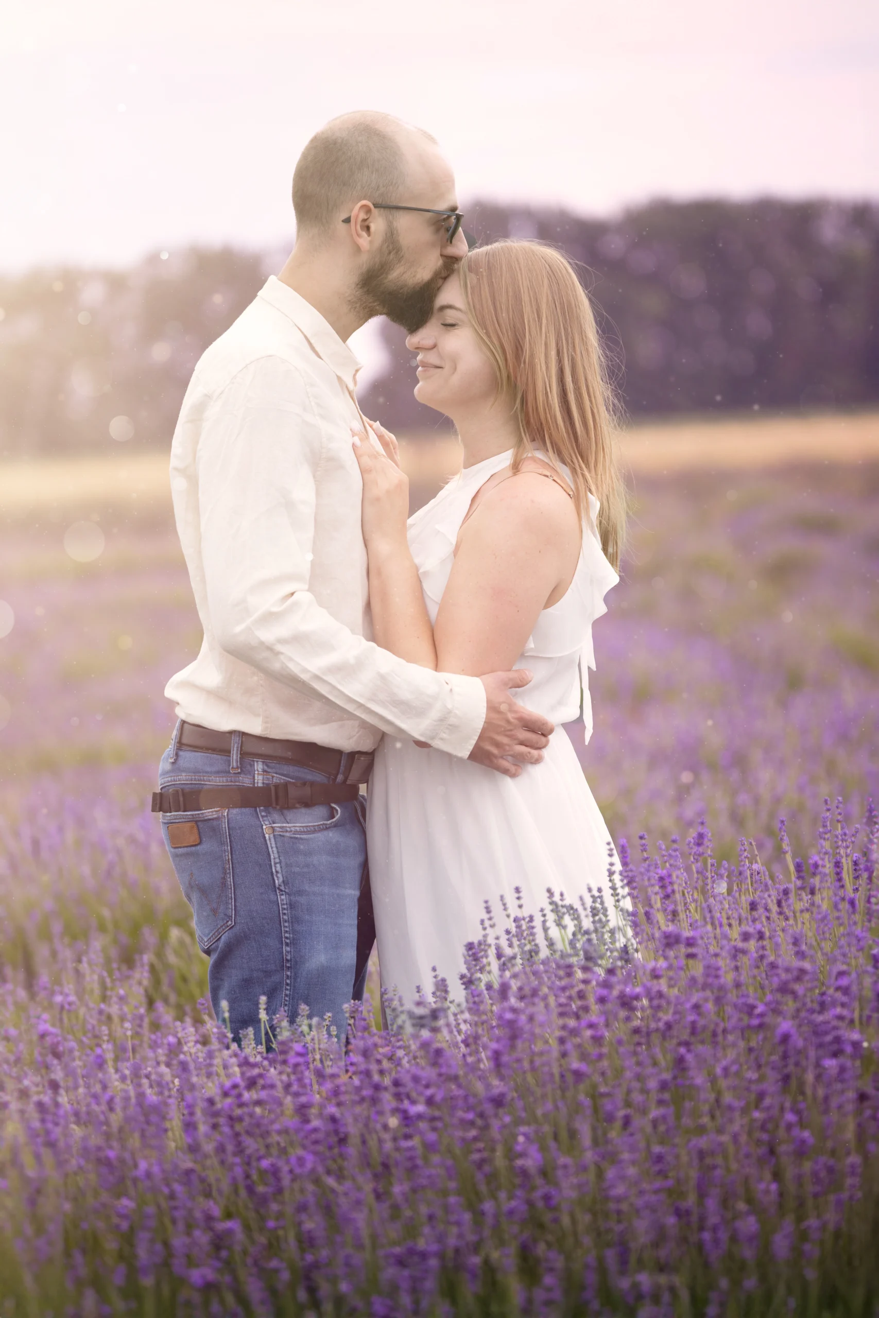 Sesja dla par w Lawendzie