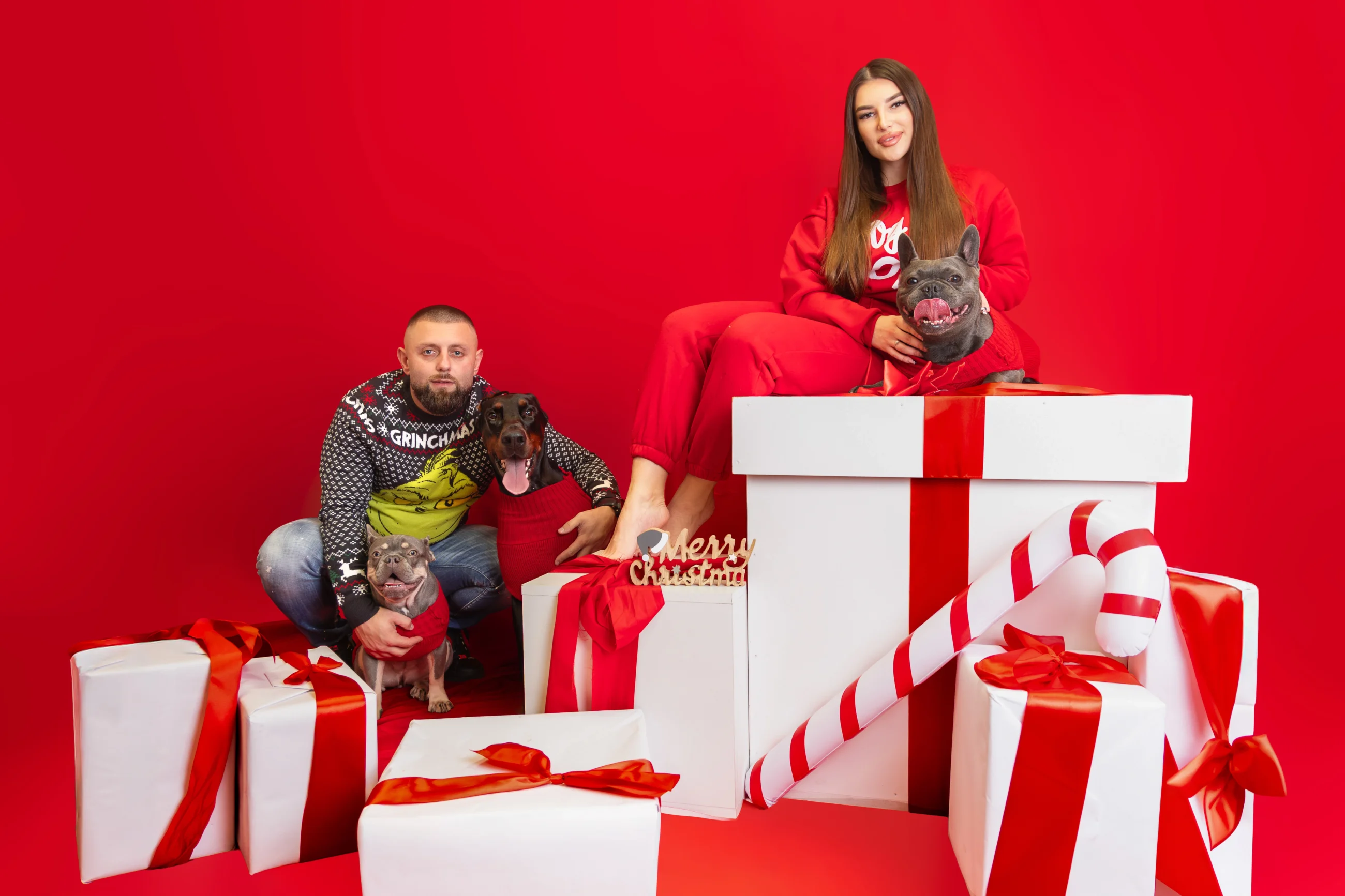 Sesja rodzinna z psami